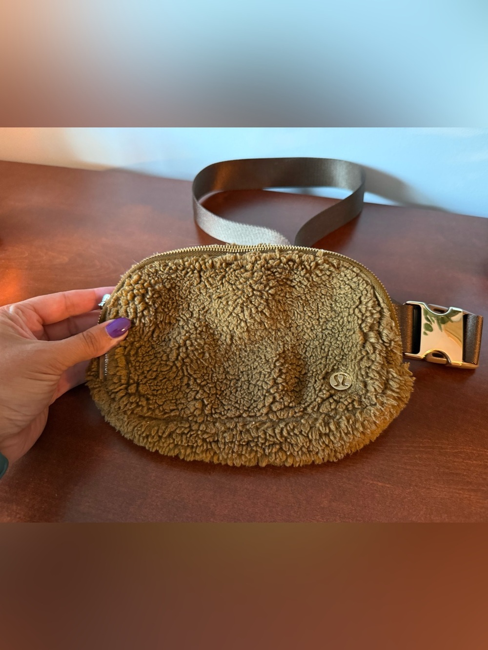 lululemon athletica camel retired Sherpa Belt Bag